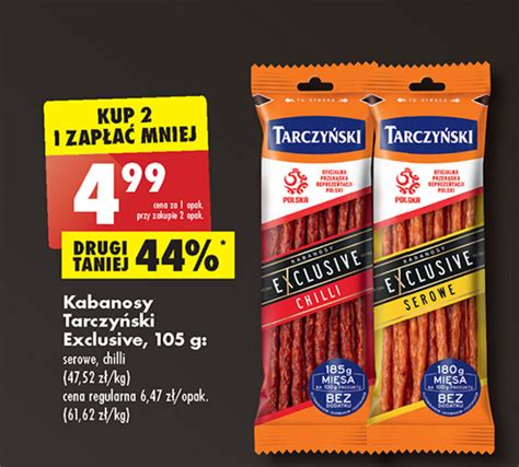 Promocja Tarczyński Kabanos Exclusive 105g w Biedronka