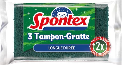 Spontex Tampons Gratte Longue Dur E R Cure Efficacement Plus