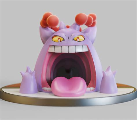 Stl File Gigantamax Gengar Halloween Fan Art PokÉmon Figurine 3d Print Model 🎃 ・3d