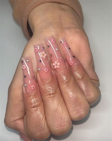 In Pink Acrylic Nails Long Acrylic Nails Acrylic Nails Nude