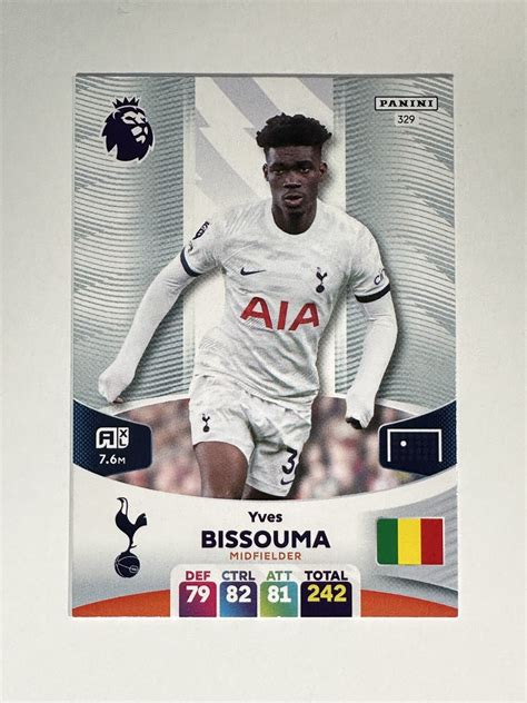 329 Yves Bissouma Tottenham Hotspur Base Panini Premier League