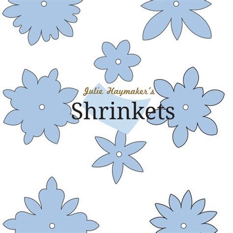 Shrink Plastic Flower Template Svg File Etsy