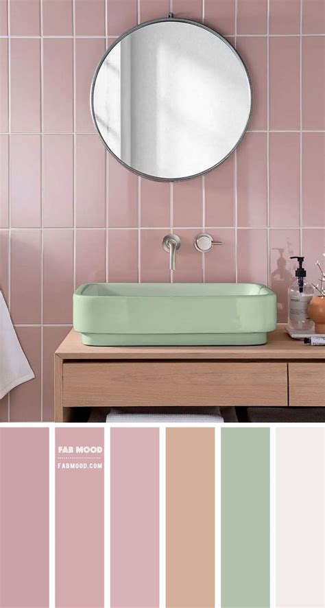 Mauve Pink Bathroom Color Scheme Bathroom Color Schemes Green Tile