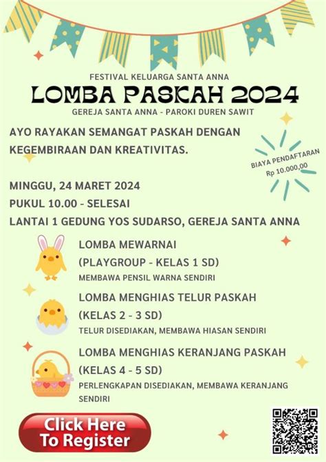 Lomba Paskah 2024 Gereja Santa Anna Paroki Duren Sawit