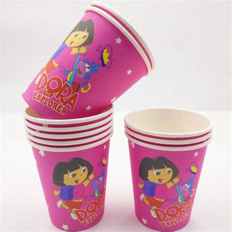 10pcs Dora & Friends Party Decorations Plastic Cups Dora Themed Kids Party Birthday Supplies ...