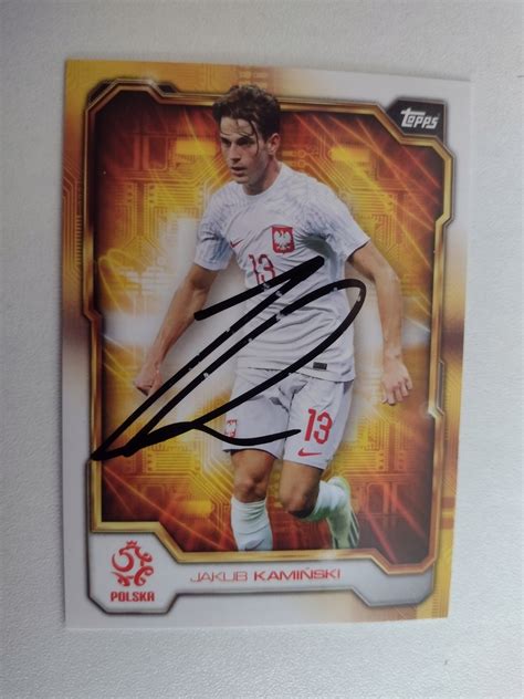 Karta Topps Autograf Polska Jakub Kami Ski Pzpn Gf