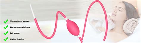 Allmay R Ckflussverhinderung Analdusche Doppelkopf Anal Sp Lung Silikon Cm Katheter Und