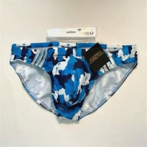 Andrew Christian Swim Andrew Christian Blue Camouflage Swim Bikini Blue Camo Poshmark