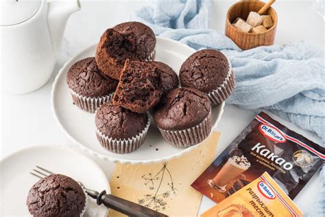 Классические шоколадные маффины пошаговый рецепт с фото