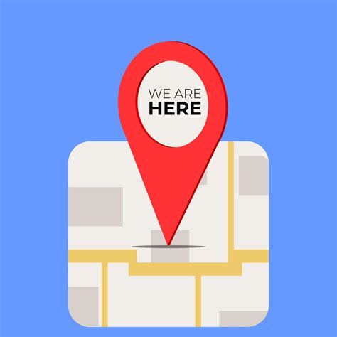 We are here street map GPS simple icon. Road GPS map here sign pin ...