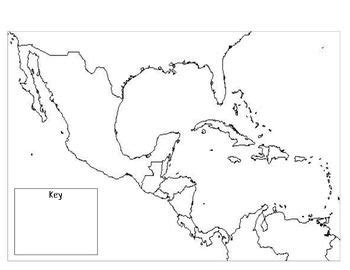 Blank Map Of Mexico And South America