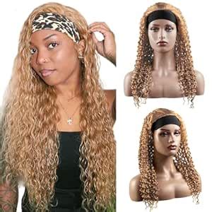 Amazon MavKuvx Inch Blonde Headband Wig Human Hair Grade A Brazilian Remy Human Hair