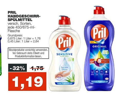 Pril Hand-geschirr-spülmittel Angebot bei ALDI Nord