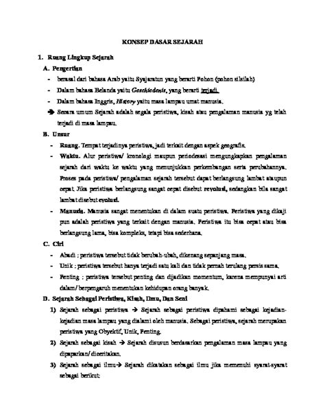 Konsep Dasar Sejarah PDFCOFFEE