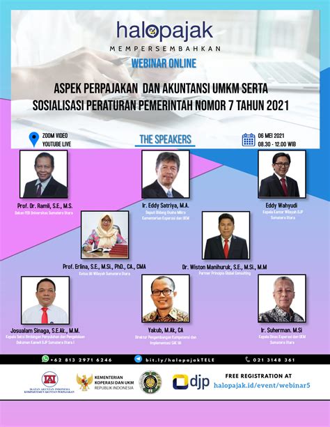 Webinar Series Aspek Perpajakan Dan Akuntansi Bagi Umkm Serta