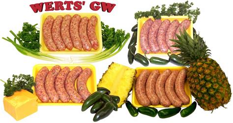 Werts G W Nebraska Meat Hot Bratwurst Sampler B Ordering Page