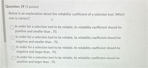 Solved Question 19 5 Points Below Is An Explanation About Chegg