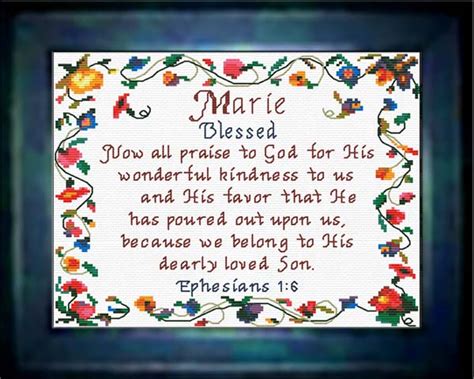 Name Blessings Marie Personalized Names With Meanings And Bible Verses