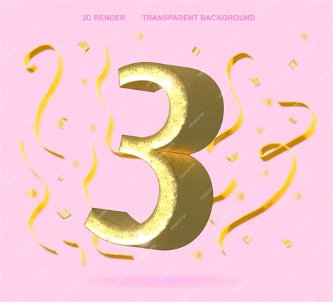 premium vector gold number