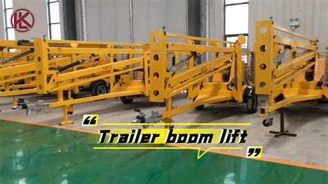 M Man Boom Lift Articulated Towable Boom Lift Trailer Mounted Cherry