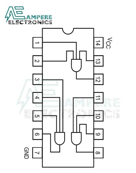 74hc11 Triple 3 Input And Logic Gate 14 Pin Pdip 7411 Ampere