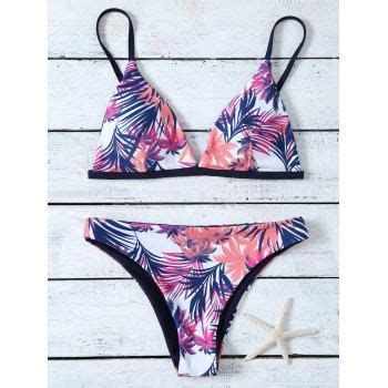 17 OFF 2025 Spaghetti Strap Print Padded Bikini Set In COLORMIX DressLily