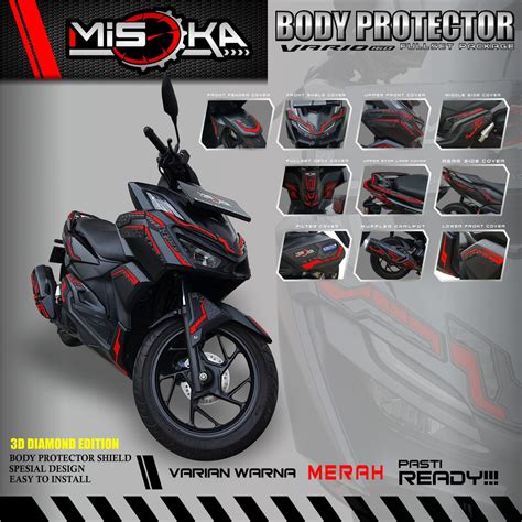 Misoka Fullset Vario Package Motorcycle Accessories Honda Rubber