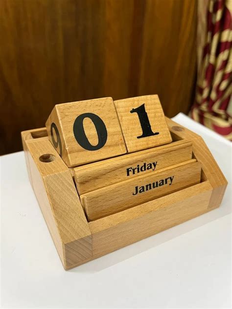 wooden table calendar  rs piece desk calendar  chittoor id