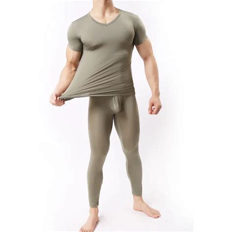 Sex Costumes For Men Pyjama Sleepwear Ultra Thin Tight Sleep Set Mens