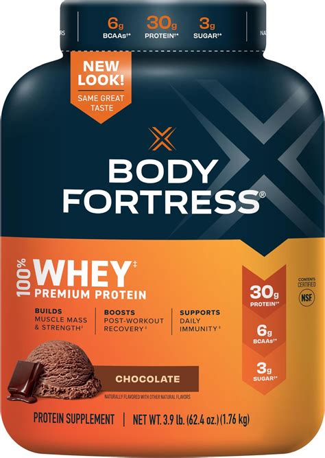 Amazon Body Fortress Whey Protein Powder G Protein And G Bcaa