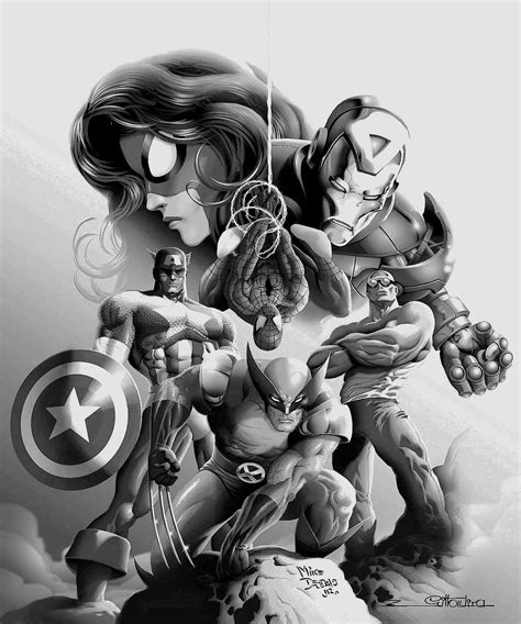 Avengers By Mike Deodato Jr Colored By Gilton Lyra Comic Art