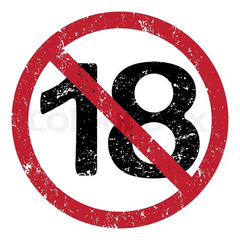 unter 18 verboten | Stock-Vektor | Colourbox
