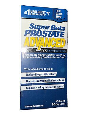 New Vitality Super Beta Prostate X Advanced Caplets Exp Ebay