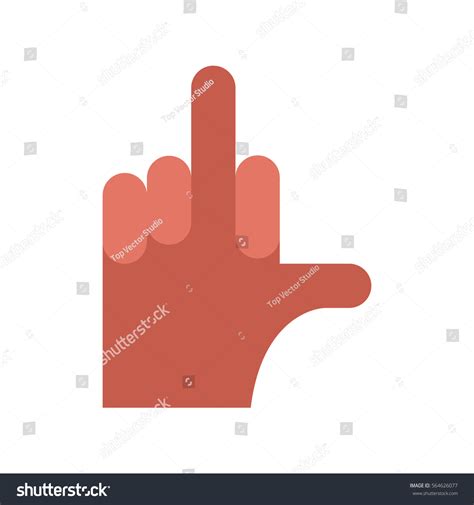 Fuck Hand Aggression Symbol Middle Finger Stock Vector Royalty Free Shutterstock