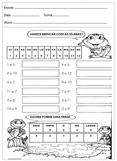 Atividades de português 2 ano do Ensino Fundamental - Para Imprimir