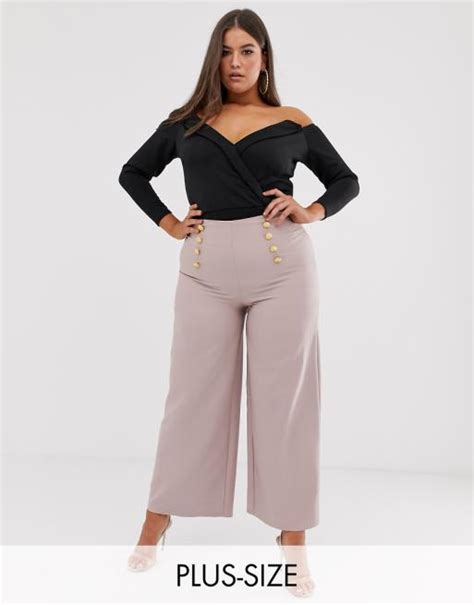 High Waisted Palazzo Pants Outfit Plus Size Plajă