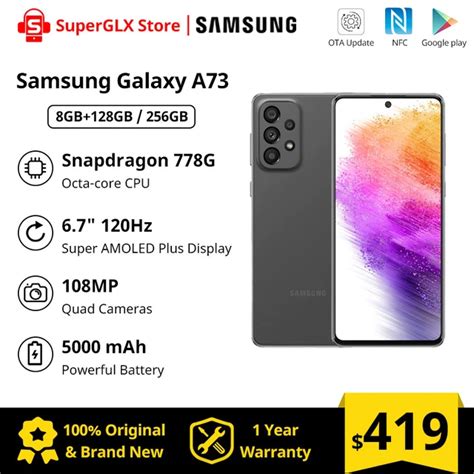 Samsung Galaxy A73 A736bds 5g Smartphone Snapdragon 778g