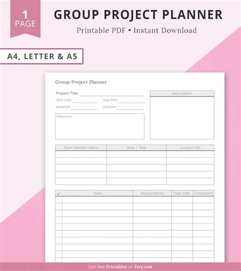 group work template recommended   work planning templates