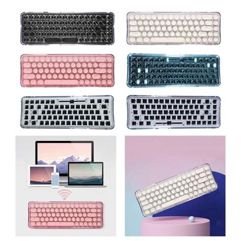 Keys Wired Wireless Mechanical Keyboard Hot Swappable Switch Sockets Picclick Uk