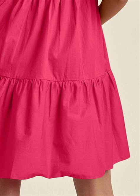 Puff Sleeve Mini Dress Azalea Venus