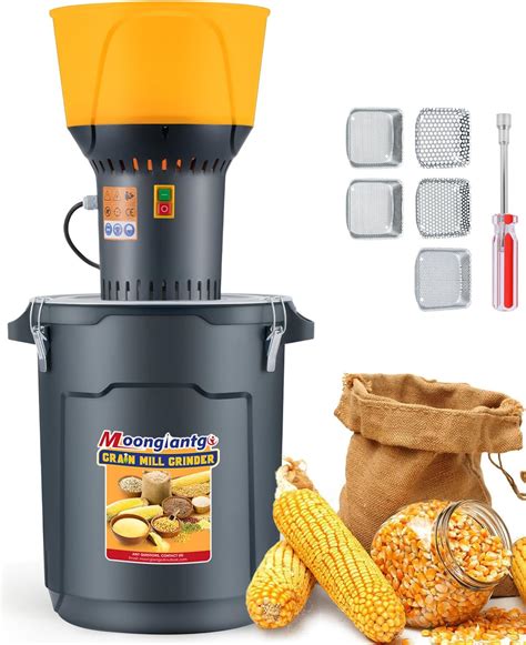 Amazon Moongiantgo Grain Mill Grinder Electric Corn Grinder W