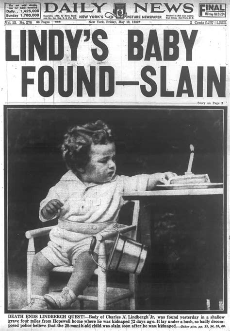 Today In History Lindbergh Baby Is Found Dead 1932