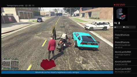 Nante 2 Grand Theft Auto V Online Ps4 Moviendo Coches Mood Y Regalando