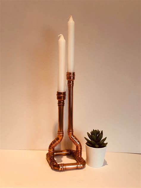 Copper Candle Holder Etsy