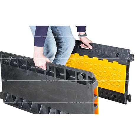 Cable Ramp 3 Channels Rubber Cable Protector Sino Concept