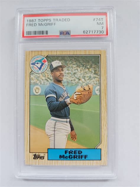 Fred Mcgriff Topps Traded T Graded Psa Nm Ebay