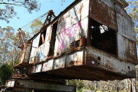 Old Disused Gold Mining Machinery Dragline Excavator Machine Moldon