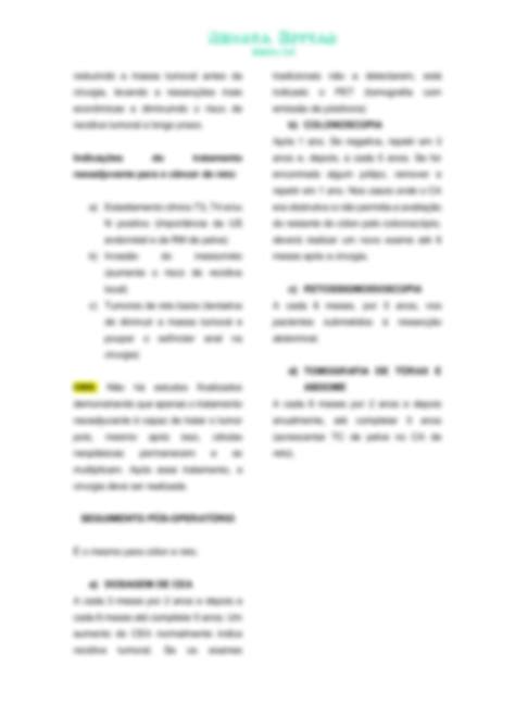 SOLUTION Resumo Neoplasias De Reto E Canal Anal Studypool