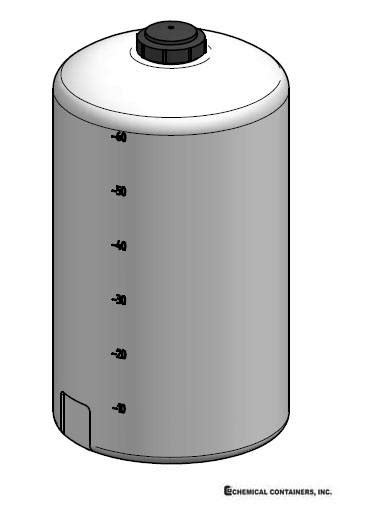 Cci Gallon Polyethylene Vertical Storage Tank D X H