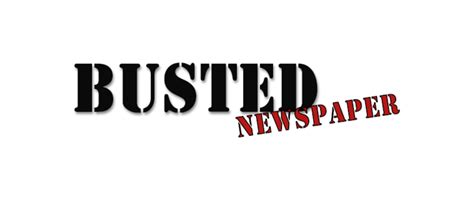 Busted newspaper